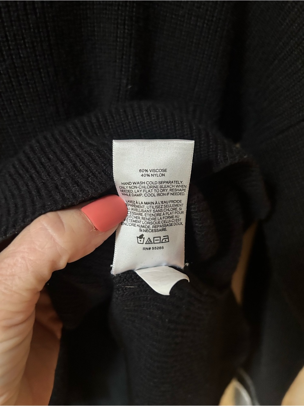 Express Black Boatneck Knit Sweater Size Medium M - Picture 5 of 6